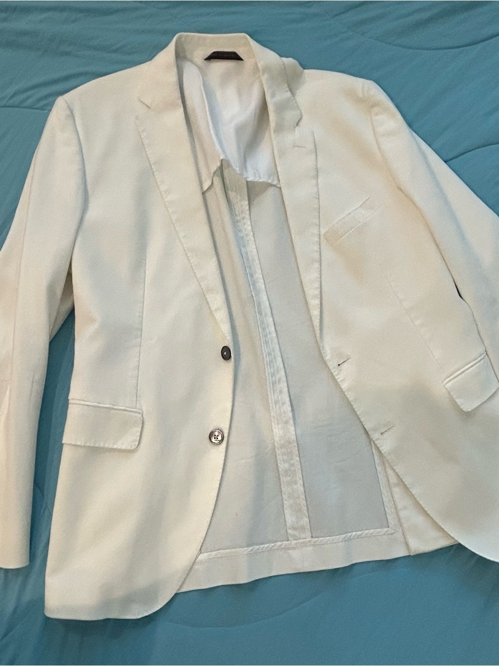 Boss Men's White Single-Breasted Blazer